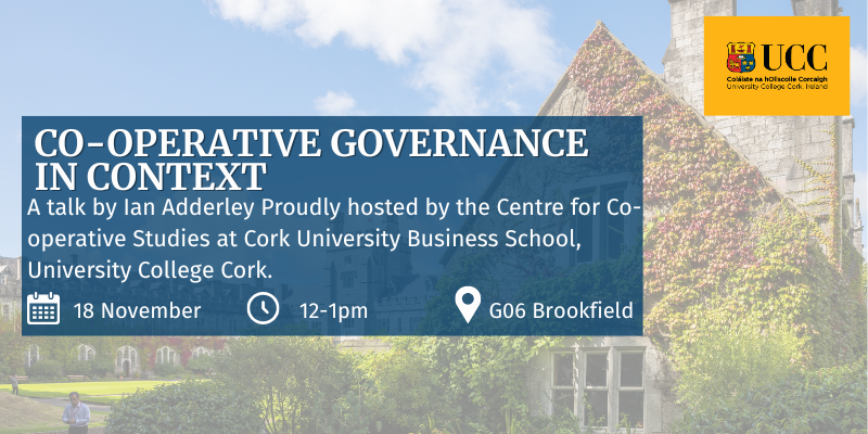 Co-operative Governance in Context A talk by Ian Adderley