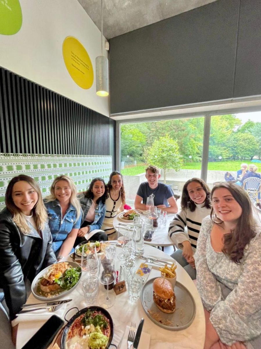 Prakriti and Friends at Lunch