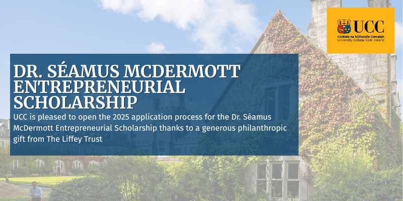 Dr. Séamus McDermott Entrepreneurial Scholarship