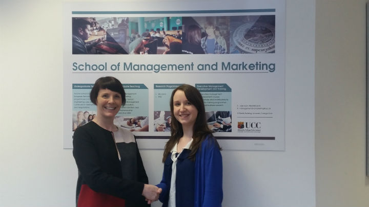 MSc Management and Marketing student awarded the O'Connor Scholarship in November 2015
