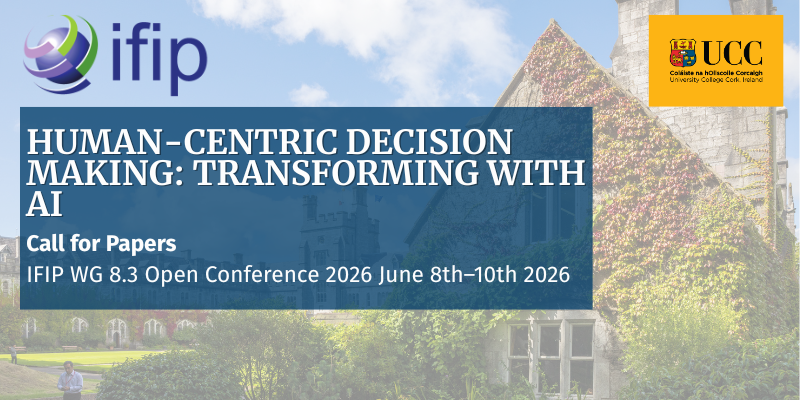 Call for Papers IFIP WG 8.3 Open Conference 2026 June 8th–10th 2026