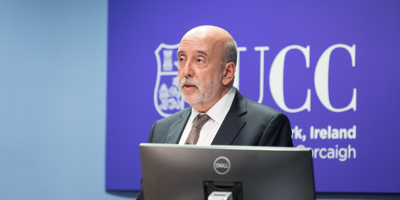 Central Bank Governor Makhlouf addresses Cork University Business School students at UCC