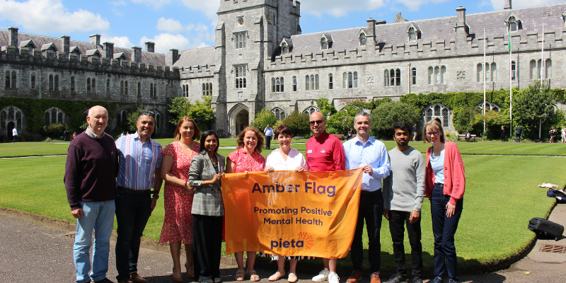 Cork University Business School Awarded the Pieta Amber Flag for Mental Health and Wellbeing Initiatives