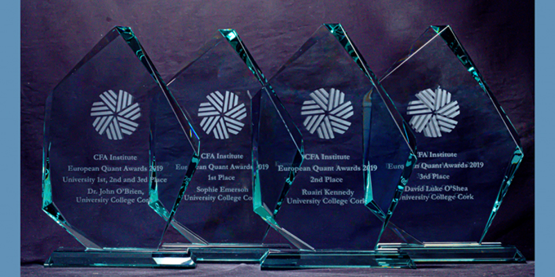 Delayed by Covid, winning CUBS UCC Students receive Quant Awards