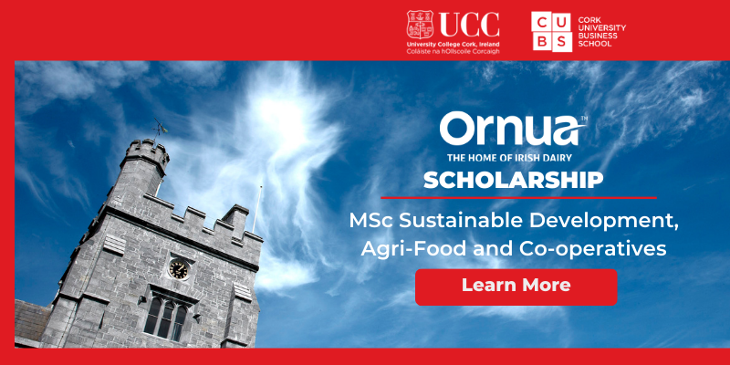 Ornua Scholarship: MSc Sustainable Development, Agri-Food and Co-operatives