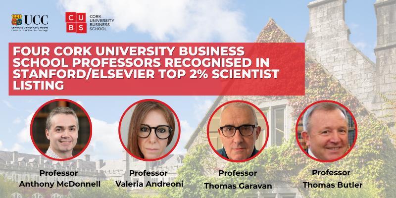 Four CUBS Professors Ranked Among the World’s Top 2% of Scientists