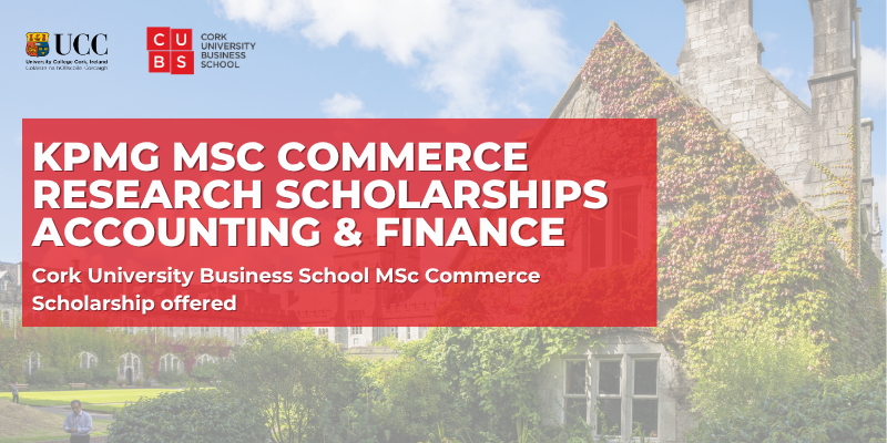 MSc Commerce Scholarship Opportunity